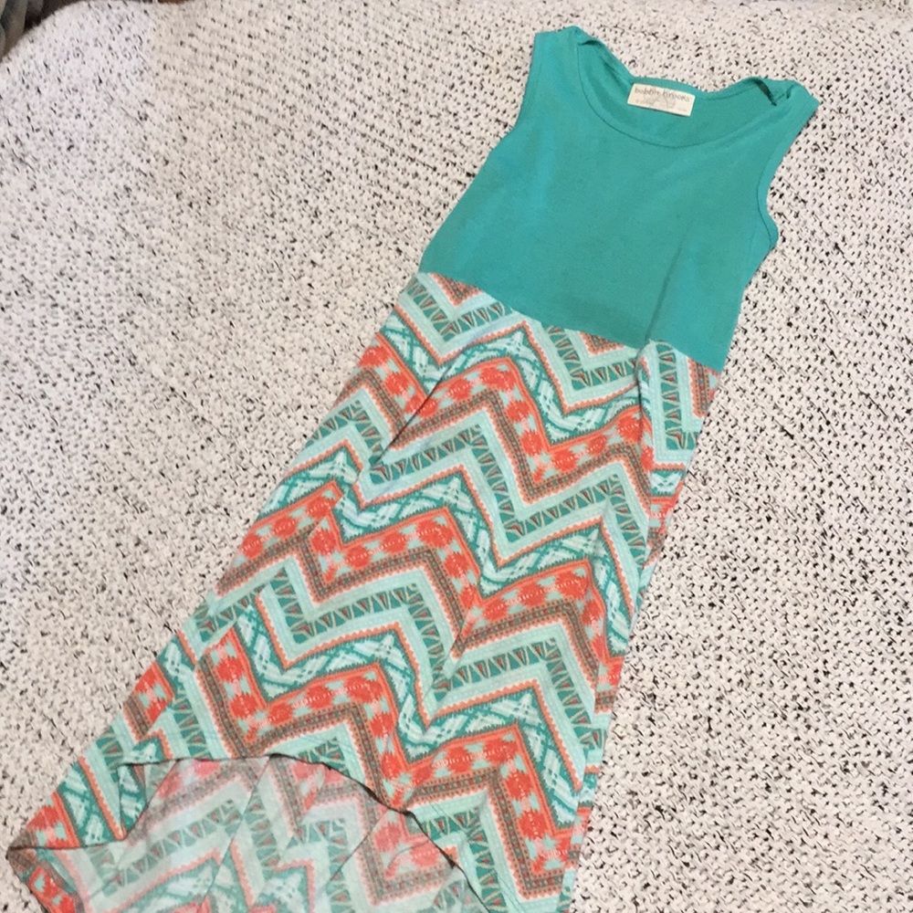 Girls high low dress, 6/6X, used condition.
